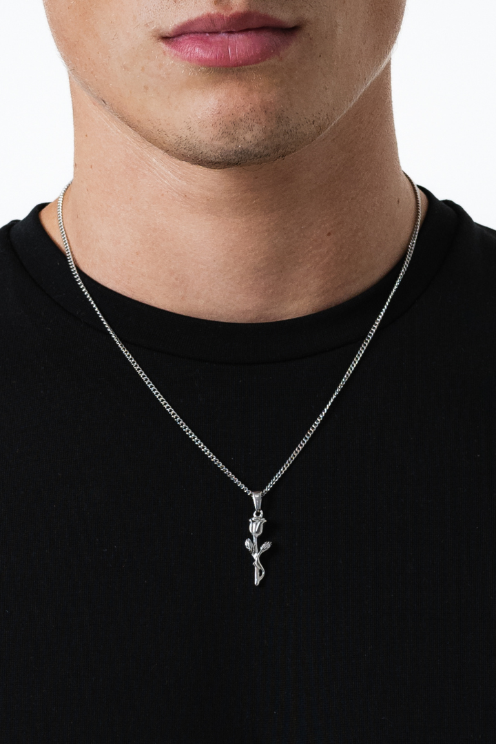 Rose Pendant (Silver)