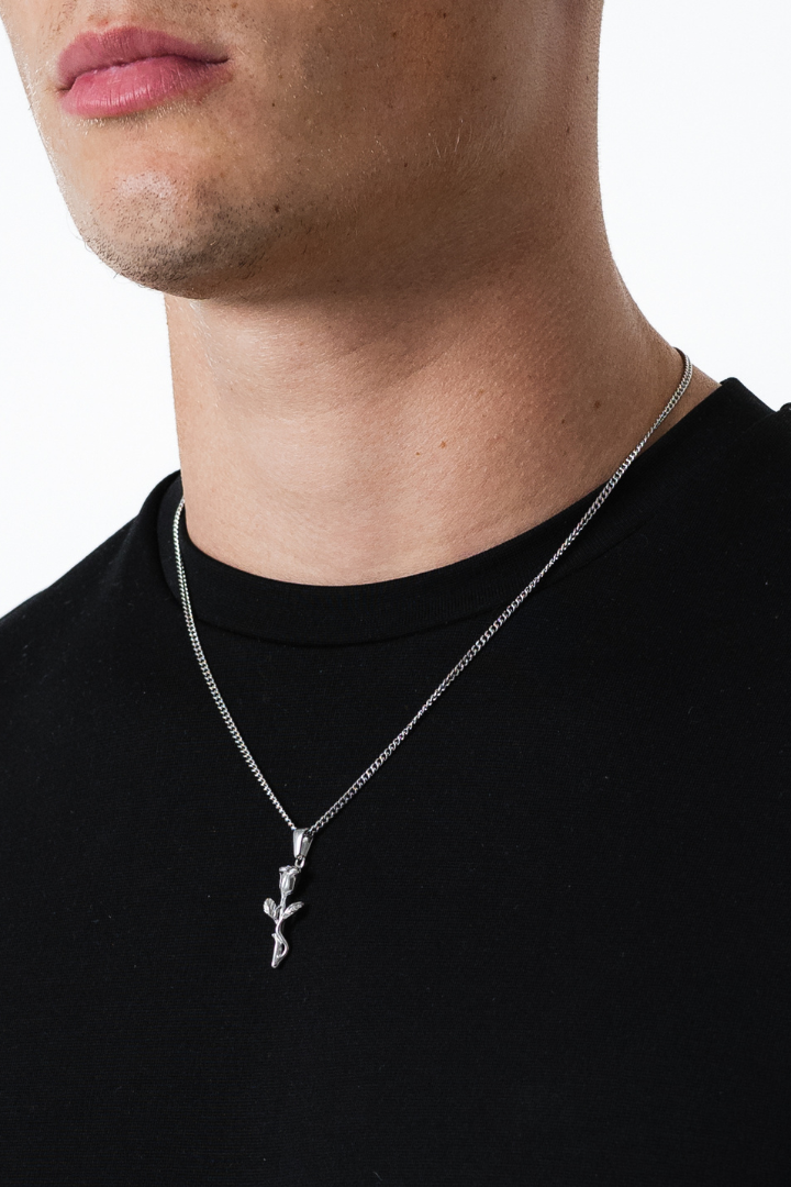 Rose Pendant (Silver)