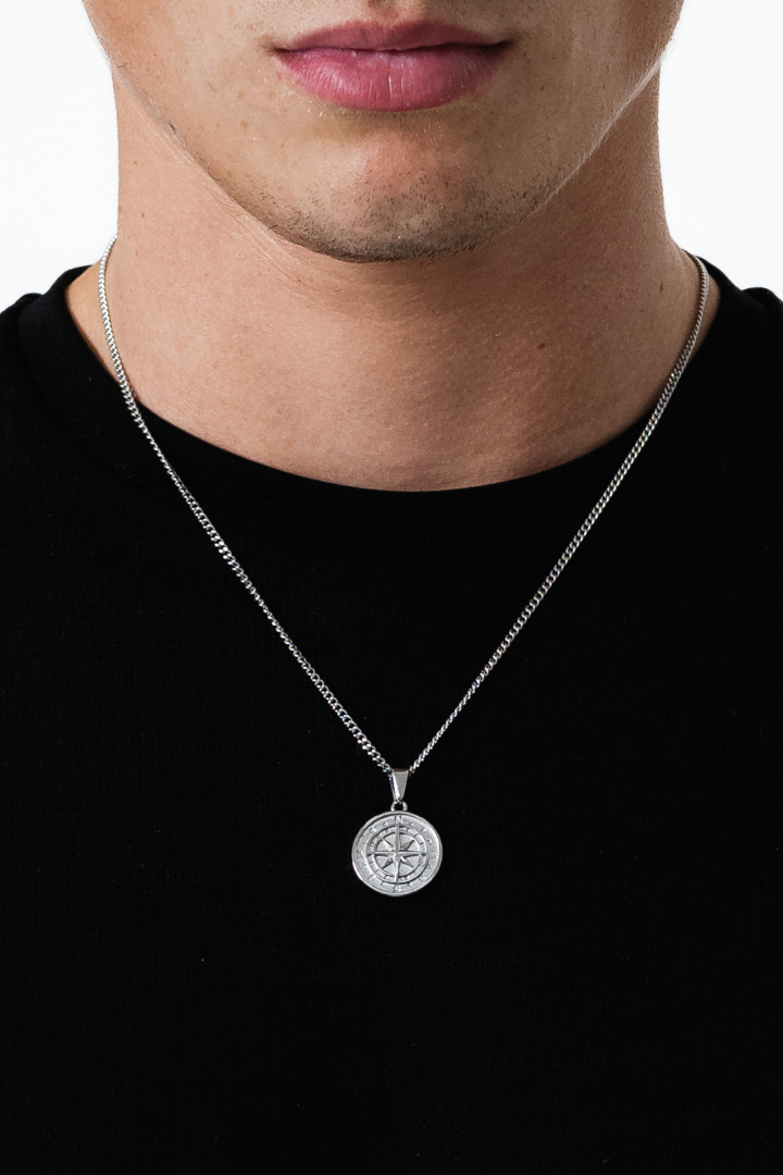 Compass Pendant (Silver)