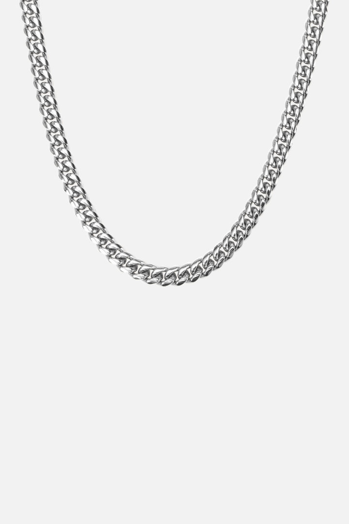 Cuban Link Chain 8mm (Silver)