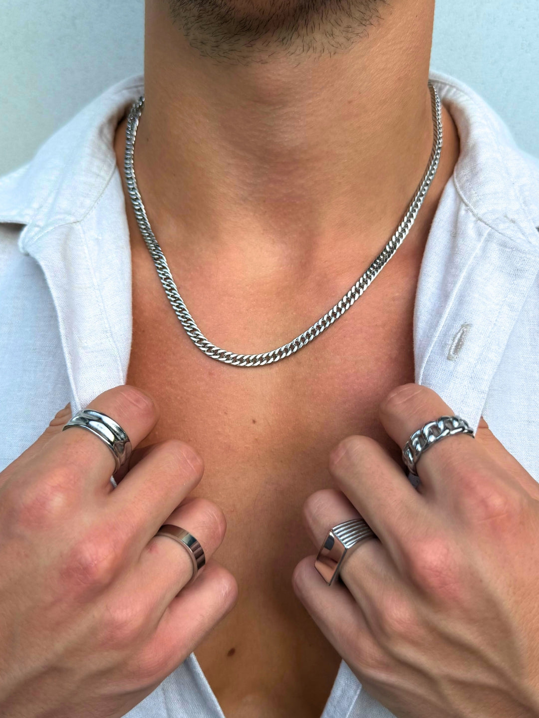 CORRENTE CUBANA 5MM | Prata