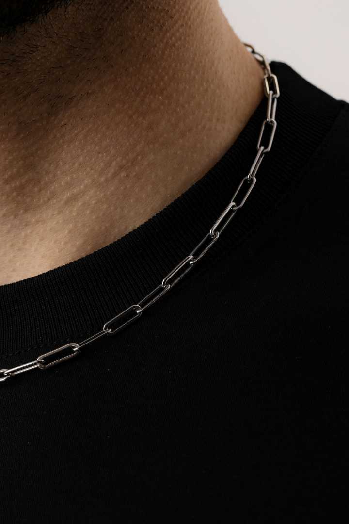 Paperclip Chain 5mm (Silver)