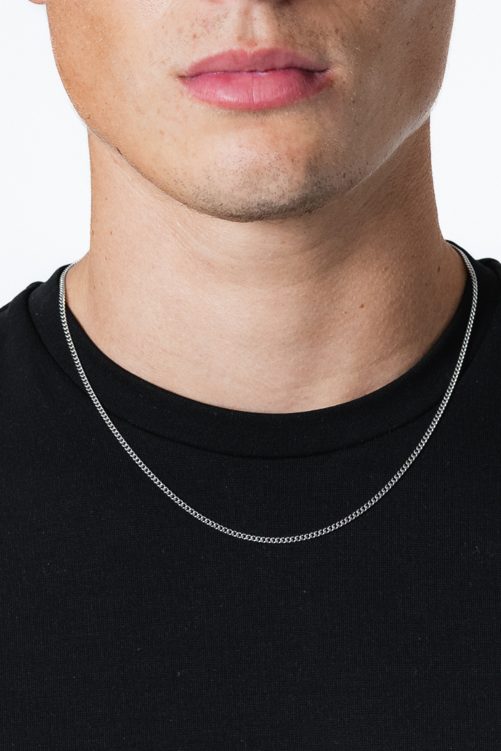 Cuban Link Chain 2mm (Silver)