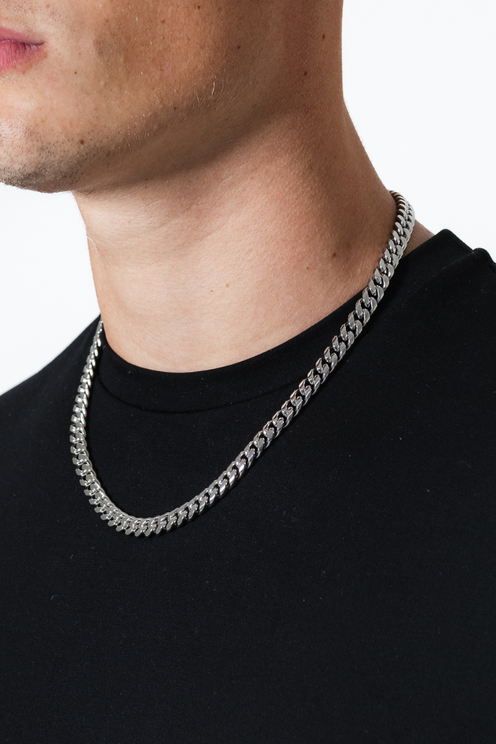 Cuban Link Chain 8mm (Silver)