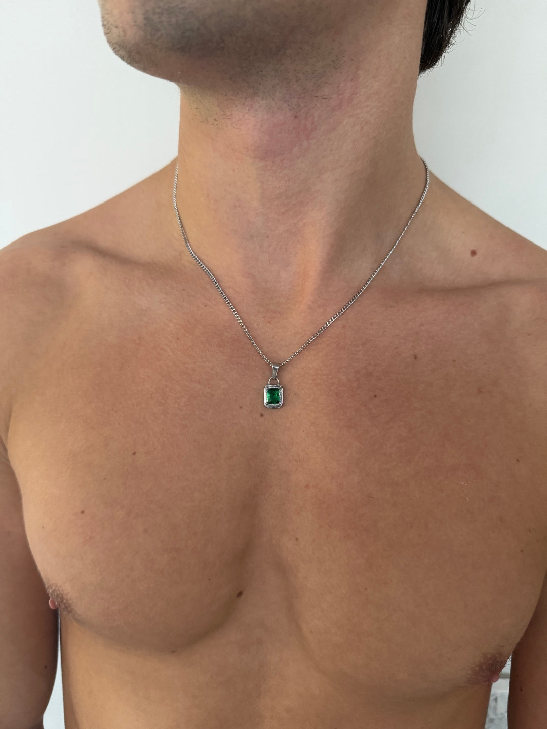 CORAÇÃO DE PEDRA VERDE | Prata