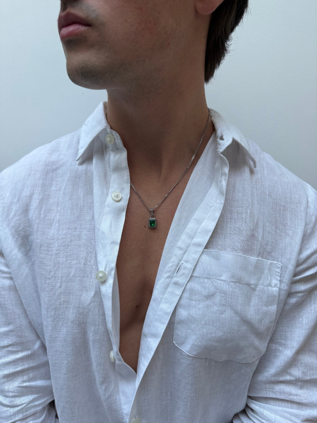 CORAÇÃO DE PEDRA VERDE | Prata