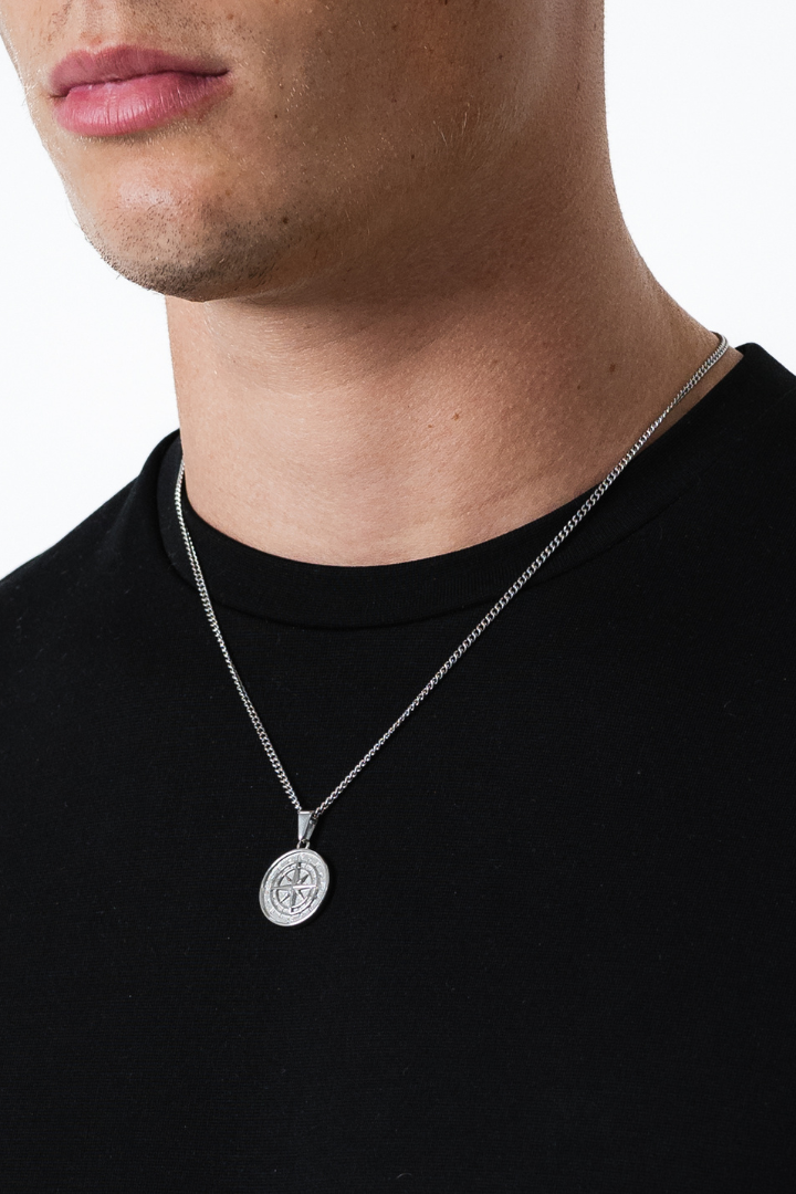 Compass Pendant (Silver)