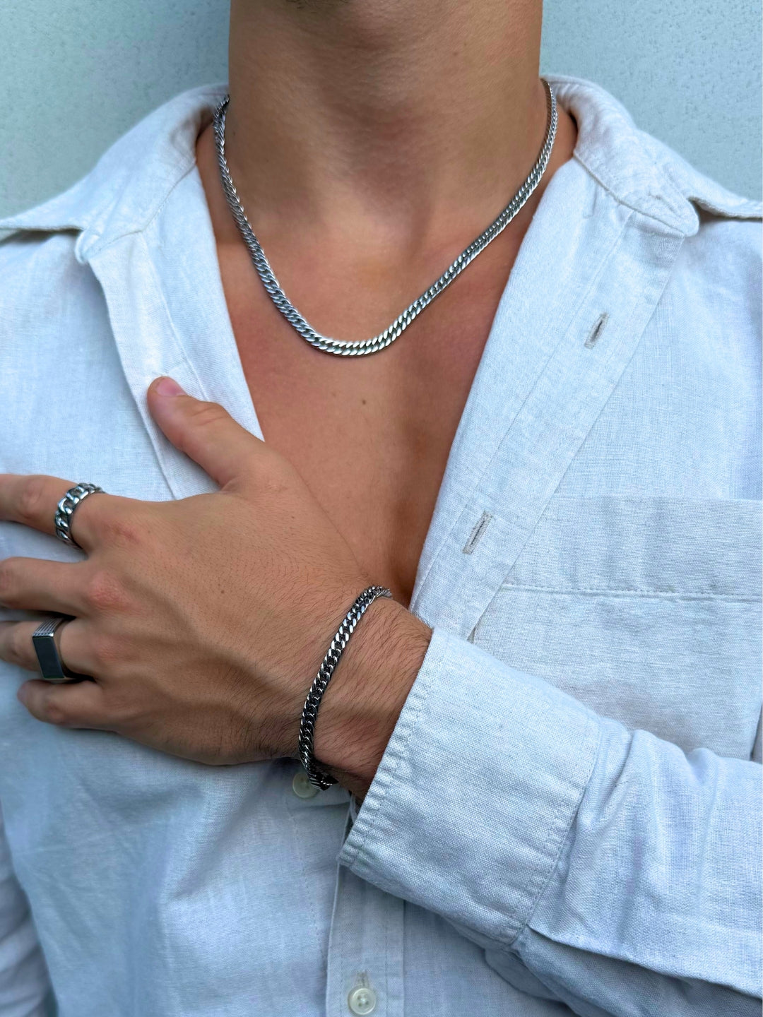 CORRENTE CUBANA 5MM | Prata