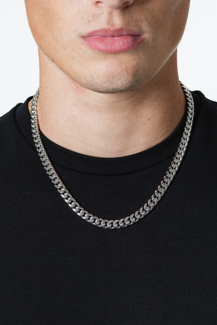 Cuban Link Chain 8mm (Silver)