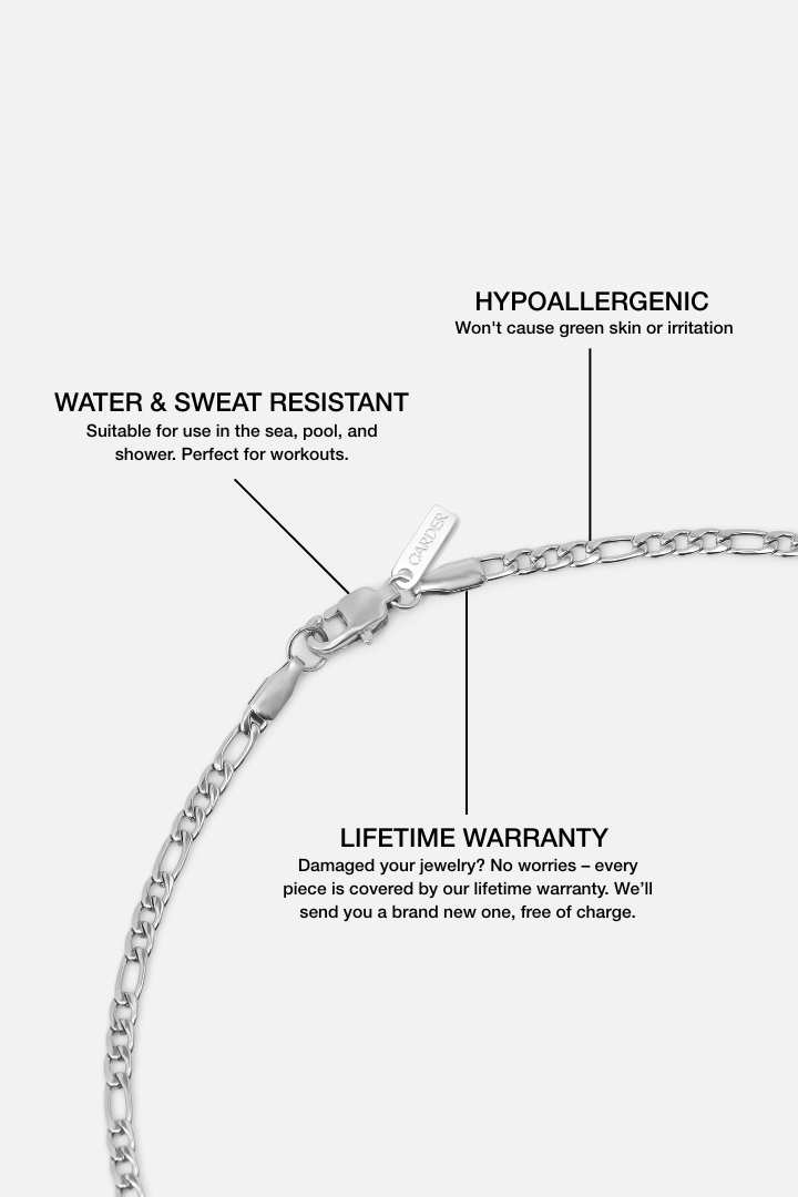 Figaro Chain 3mm (Silver)