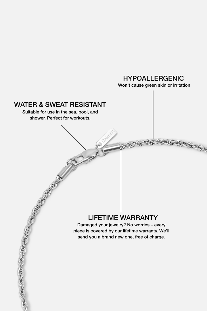 Rope Chain 3mm (Silver)